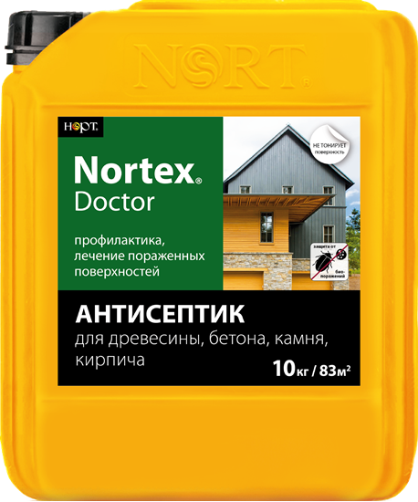 Антисептик «Nortex®»-Doctor для бетона,камня,кирпича,дерева